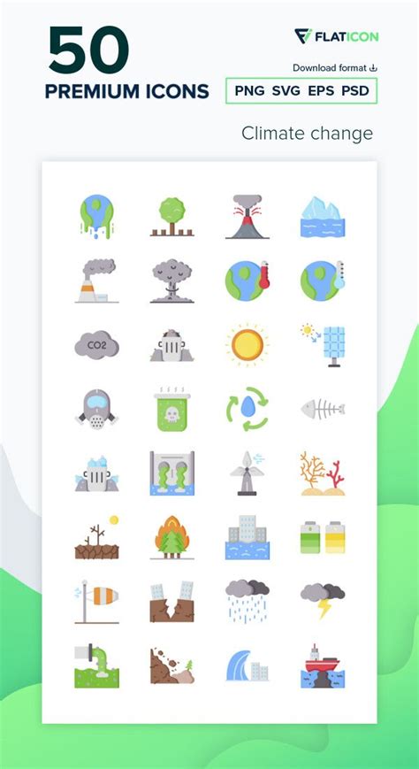 Greenhouse gas emissions] emissions of greenhouse gases, such as carbon dioxide, are a major driver of climate change. 50 premium vector icons of Climate change designed by ...