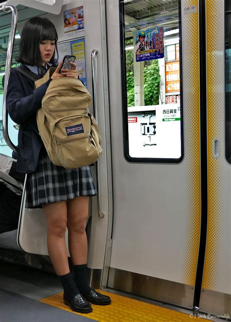 Japan Tokyo Schoolgirl On A Train A Photo On Flickriver