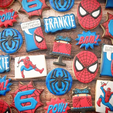 Pin De Pam Schwigen En Cookie Decorating Super Heros Hombre Araña