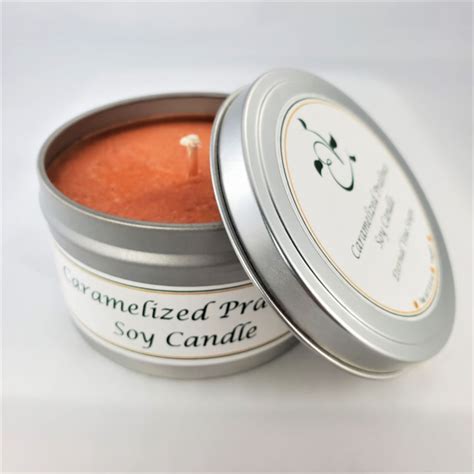 Caramelized Pralines Soy Wax Candle Tin Eternal Vine Soaps