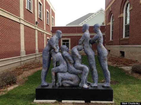 Small Town Mistakes Unity Sculpture For Giant Blue Orgy Huffpost