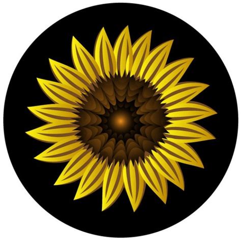Yellow Sunflower Vector Clip Art Free Vector