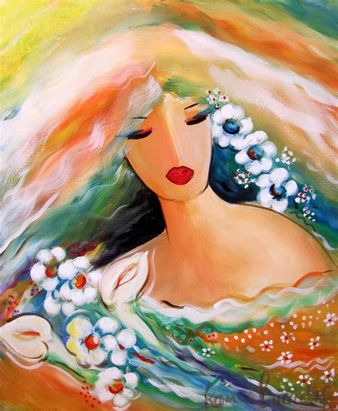 He was the husband of chloris, the goddess of flowers, and the. Goddess of Spring Painting by Ronnie Biccard