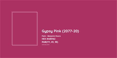 Benjamin Moore Gypsy Pink 2077 20 Paint Color Codes Similar Paints