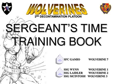 Ppt Sergeants Time Training Book Powerpoint Presentation Free