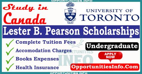 Lester B Pearson Scholarships In Canada 2024 Fully Funded Free