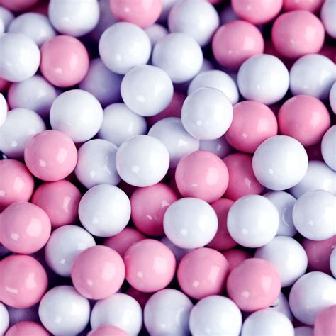 Light Pink And White Sixlets • Sixlets Milk Chocolate Candy Balls