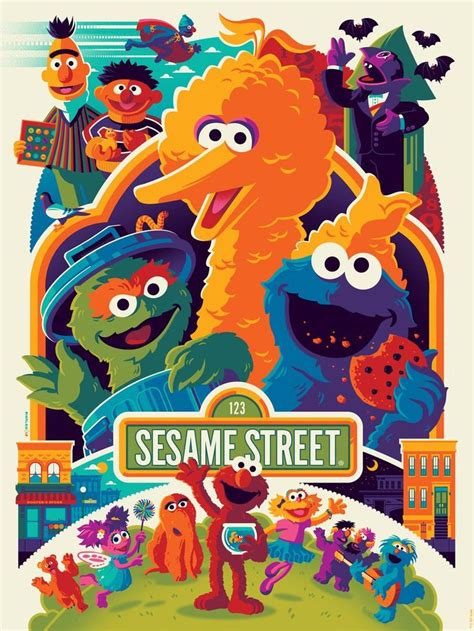 Sesame Street Movie Poster With Characters