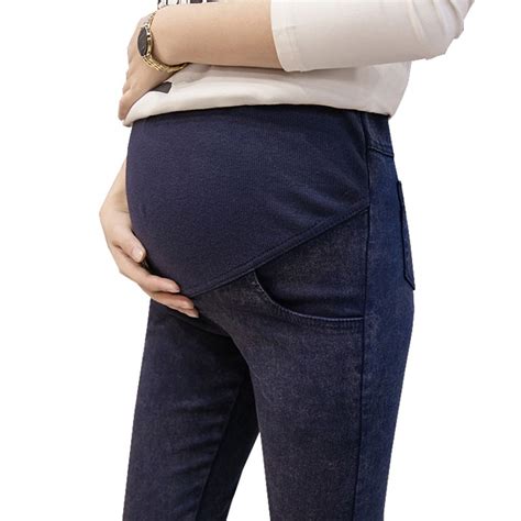 Elastic Waist Pants For Pregnant Women Clothes Maternity Jeans Gravida