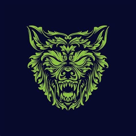 Angry Wolf Head 1227404 Vector Art At Vecteezy