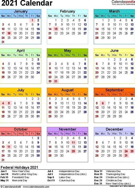 Word calendar templates for 2021. My Calendar 2021 | Qualads