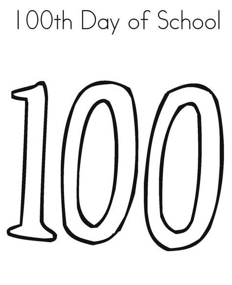100th day of school printable coloring page download print or color online for free