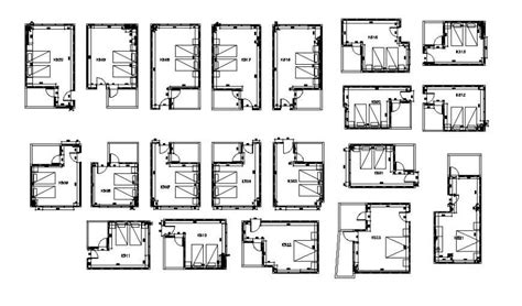 D Cad Drawing Hotel Bedroom Floor Plan Autocad File Cadbull My Xxx