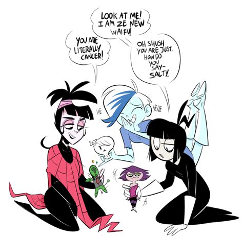 Creepy Susie Lydia Deetz And Phantasma Play With Dolls The Oblongs Fan Art 44518428 Fanpop