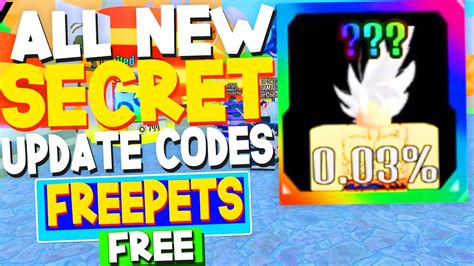 All 4 New Free Pets Update Codes In Anime Clicker Fight Codes