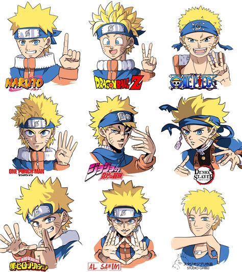 Naruto In Different Anime Styles Animezd