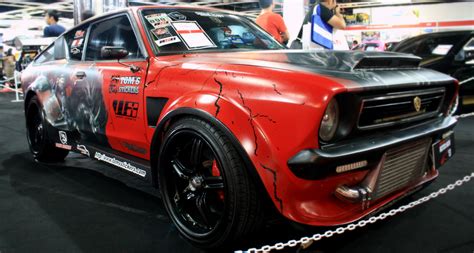 Heavy Modified Datsun Took Like A Muscle Car Lovely Paint Job Japan