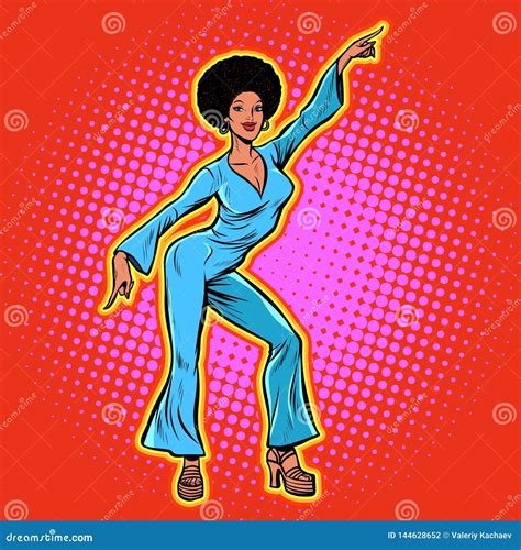 Retro African Disco Dance Stock Vector Illustration Of Ethnic 144628652