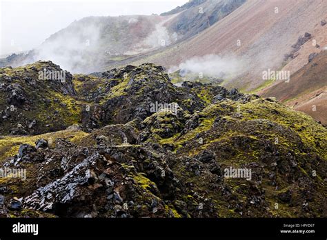 Volcanic Landscape Landmannalaugar Iceland Stock Photo Alamy