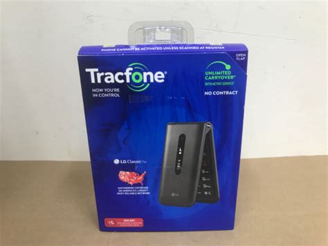 Tracfone Lg Classic Flip Phone L125dl 8gb Prepaid Gray Sos Key For