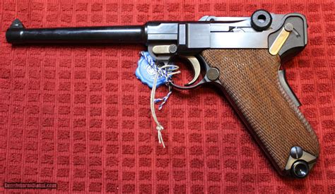 Original Mauser Interarms Parabellum 9mm Luger P08 6 Inch Semi Auto Pistol
