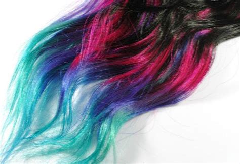 Purple Dip Dyed Hair Dip Dyed Tips Human Hair Extensions Boho