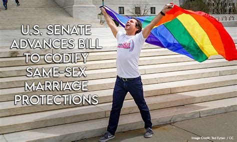 U S Senate Advances Bill To Codify Same Sex Marriage Protections