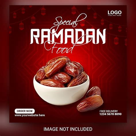 Premium Psd Ramadan Kareem Iftar Party Restaurant Food Sale Social