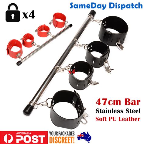 Bdsm Ankle Wrist Spreader Bar Bondage Restraint Fetish Sandm Leg Handcuffs Sex Toy Ebay