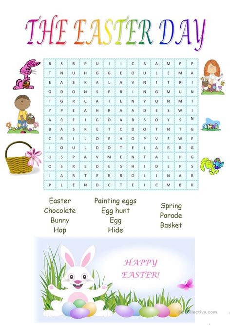 Easter Wordsearch English Esl Worksheets For Distance Learning And