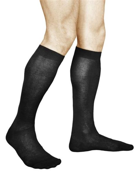 Mens Long Socks Cotton 100 Knee High Socks Vitsocks