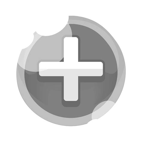 Round Grey Plus Button Icon Free Download Transparent Png Creazilla