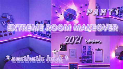 Extreme Room Makeover 2021 My New Room Aesthetictiktokpinterest