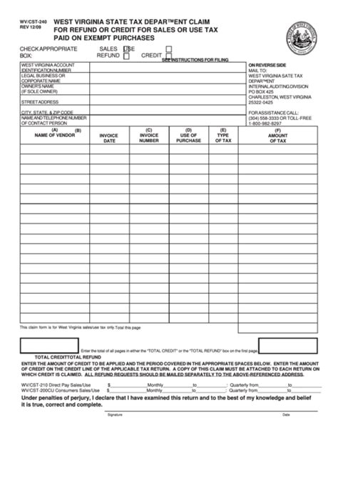 Wv Fillable Tax Forms Printable Forms Free Online
