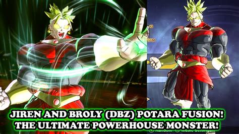 Jiren And Broly Potara Fusion The Most Powerhouse Op Fusion Ever