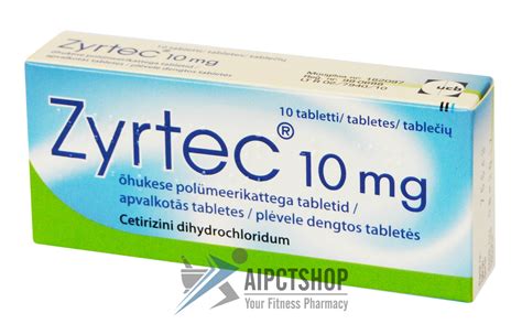 Buy Zyrtec Cetirizine 10 Mg 250 Tablets Online