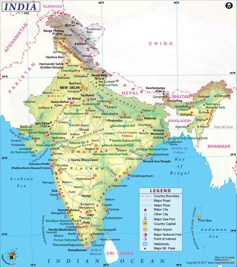 Large India Map Image Large India Map Hd Picture