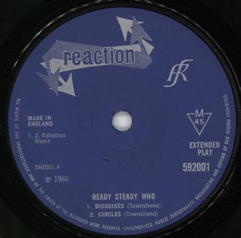 The Who Ready Steady Who Ep 1st Solid Uk 7 Vinyl Single 7 Inch