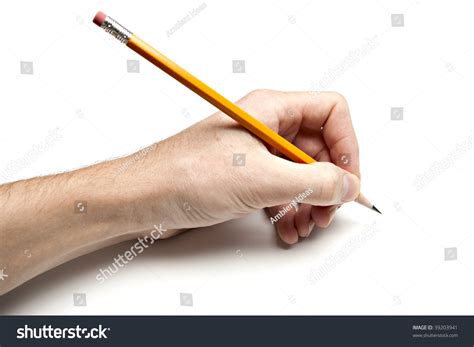 Left Hand Writing With Pencil Stock Photo 39203941 Shutterstock