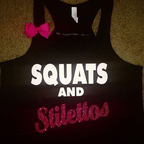 Squats And Stilettos Ruffles With Love Racerback Tank Womens