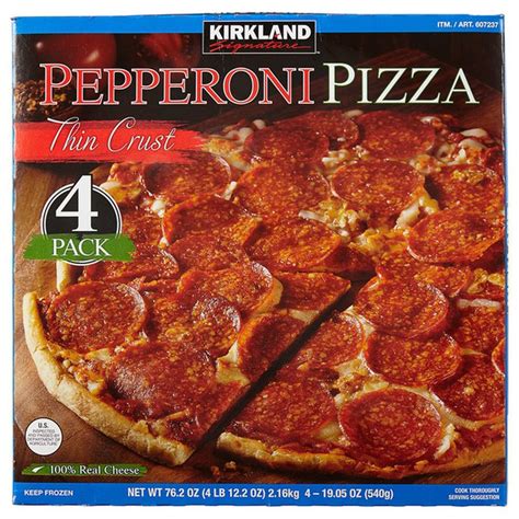 Kirkland Signature Thin Crust Pepperoni Pizza 4 Ct 4 Ct Delivery Or