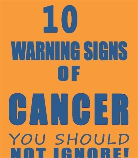 10 Signs Of Cancer That Women Shouldnt Ignore