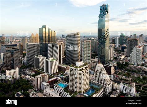 Bangkok Cityscape In Thailand Bangkok View In Business District