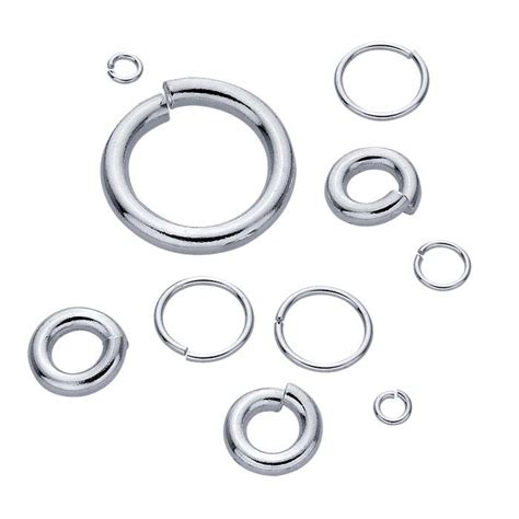Jump Ring Silver Plated 8mm Thick Gauge Bulk 1000 Pack Sterling