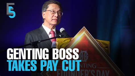 By julian tan kok ping. EVENING 5: Kok Thay volunteers to take 20% pay cut - YouTube