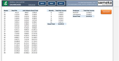 Excel Payroll Template Free Paycheck Calculator
