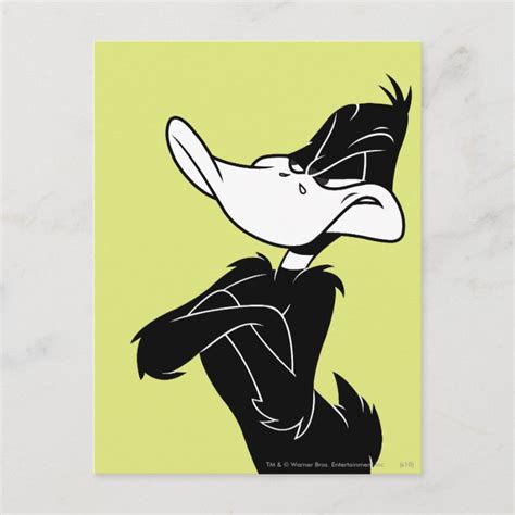 Daffy Duck With Arms Crossed Postcard