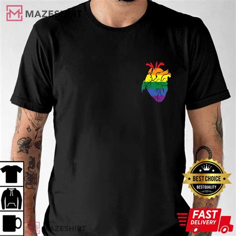 Anatomical Heart Gay Pride Happy Pride Month T Shirt