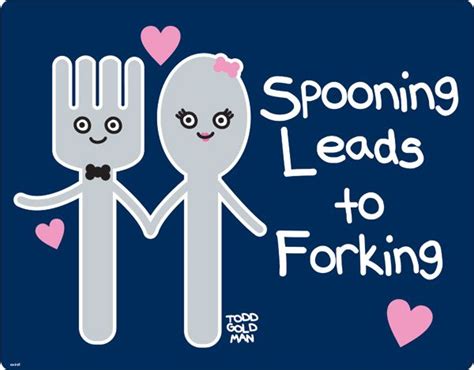 Spooning Leads To Forking Funny Relationship Custom Iphone Cases Cute Quotes