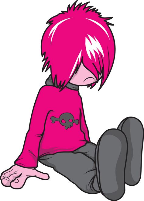 Vector Emo Girl Royalty Free Stock Image Storyblocks